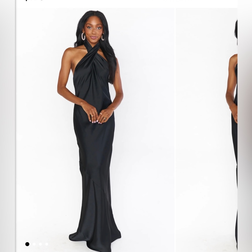 Show Me Your Mumu Jasmine Halter Dress - Black